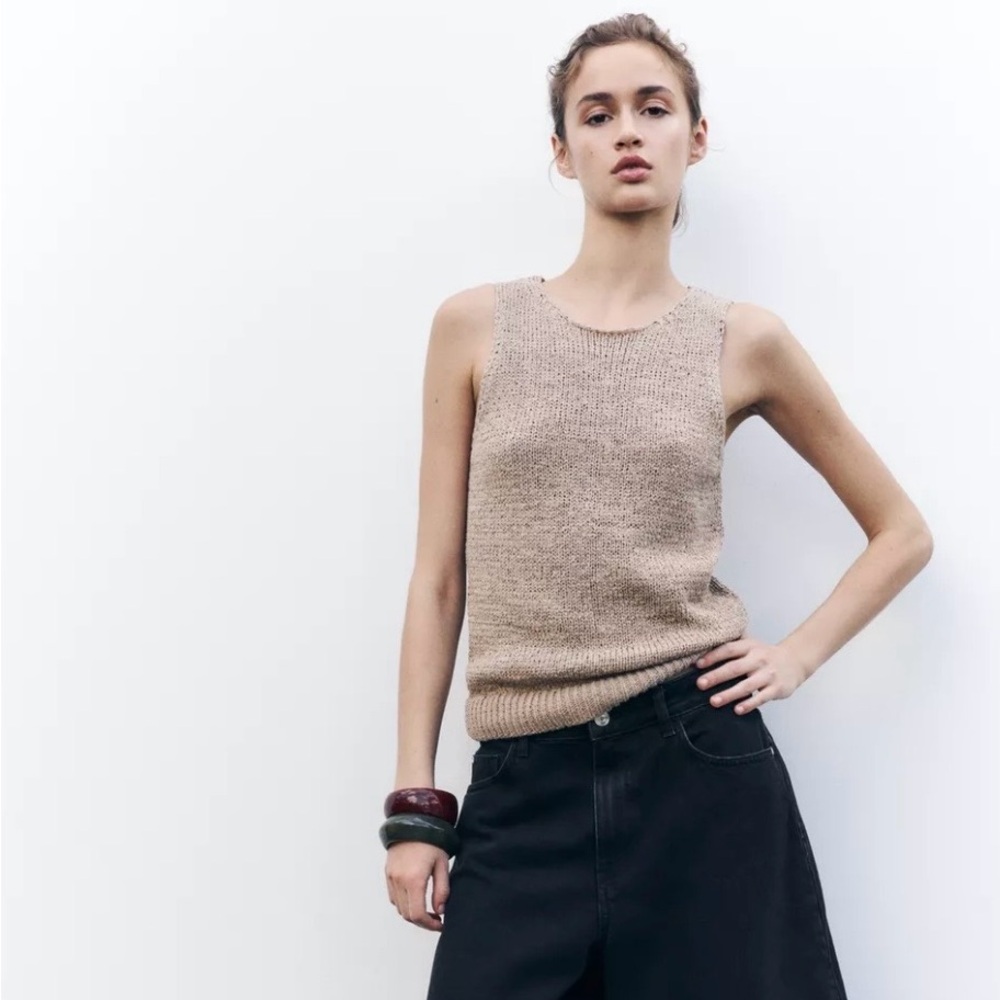 Zara Rustic Knit Top - Size L